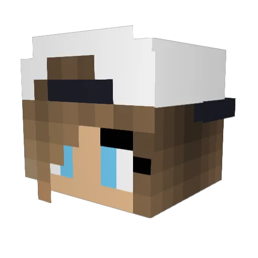 Kaya_x Minecraft avatar head, 3D render