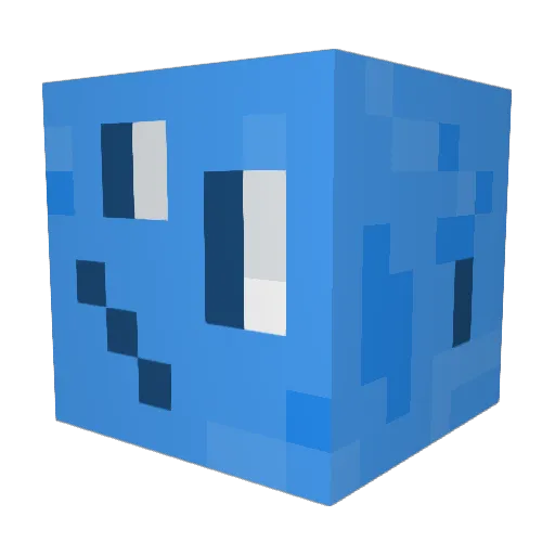 Kayaaaak Minecraft avatar head, 3D render