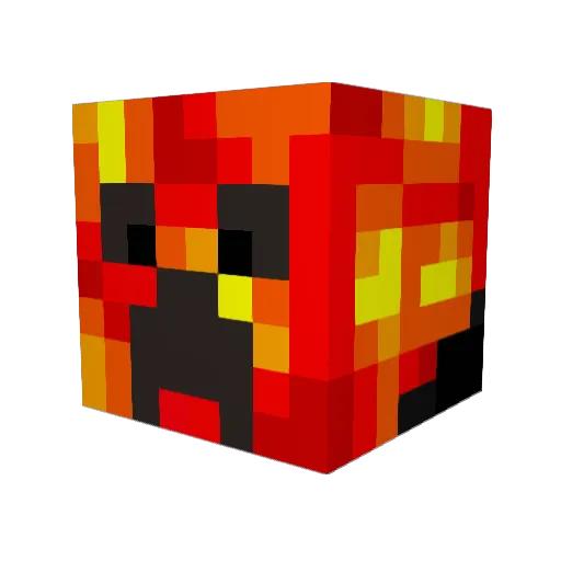 KayakChimp Minecraft avatar head, 3D render