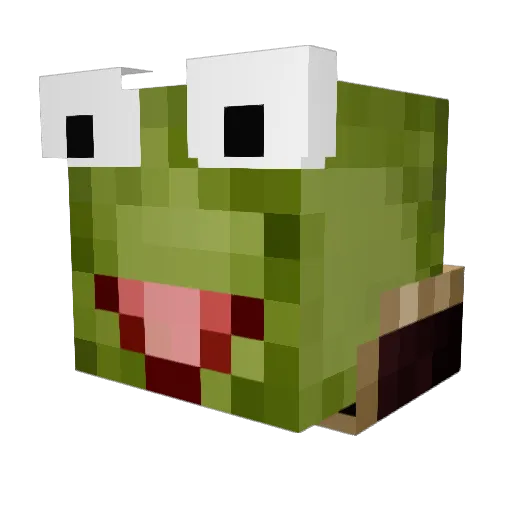 Kayakalot Minecraft avatar head, 3D render