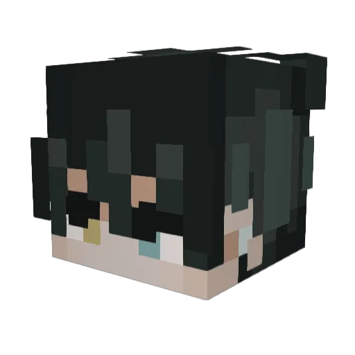 Kayaletcik Minecraft avatar head, 3D render