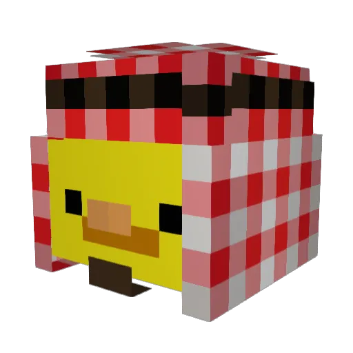 KayanLLLL Minecraft avatar head, 3D render