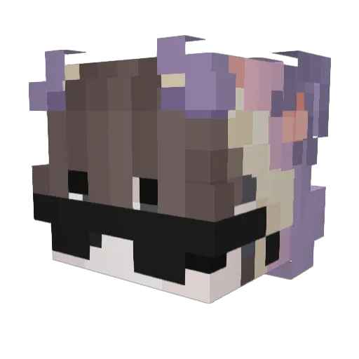 KayanS2 Minecraft avatar head, 3D render
