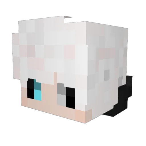 Kayann007 Minecraft avatar head, 3D render
