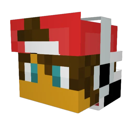 Kaybalana Minecraft avatar head, 3D render