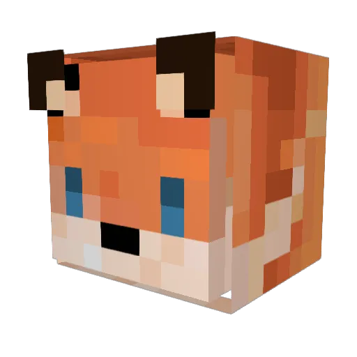 Kaybee_02 Minecraft avatar head, 3D render