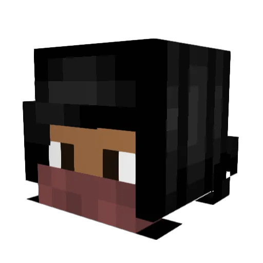 Kayccc Minecraft avatar head, 3D render