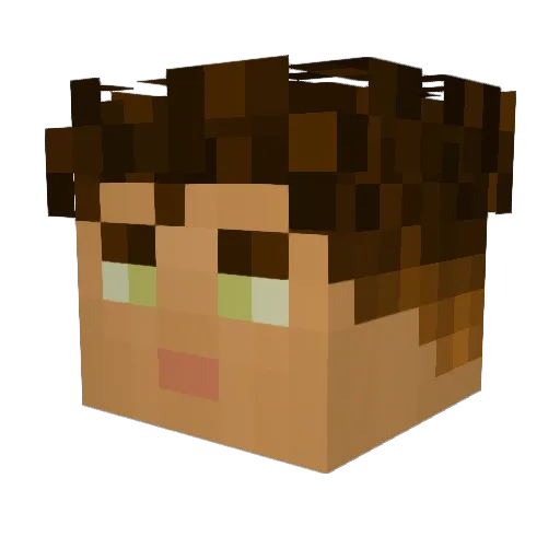 Kaych_8841 Minecraft avatar head, 3D render