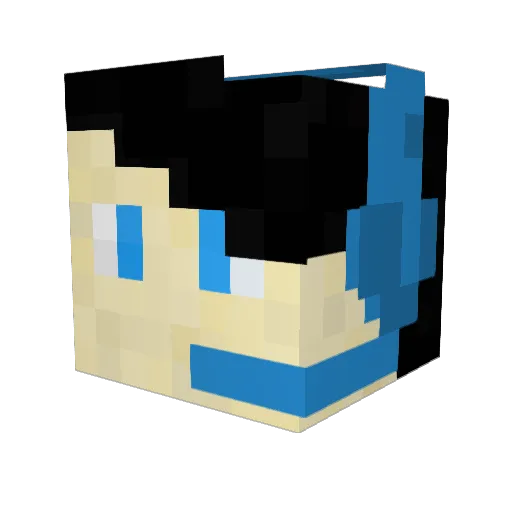 KayckDimasyy Minecraft avatar head, 3D render