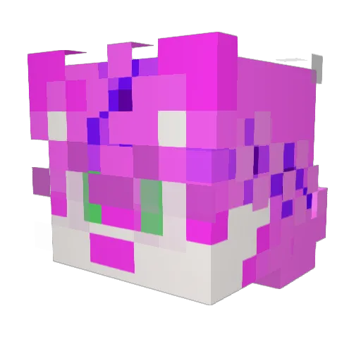 Kaycon387 Minecraft avatar head, 3D render