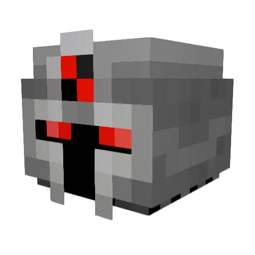 Kaycube Minecraft avatar head, 3D render