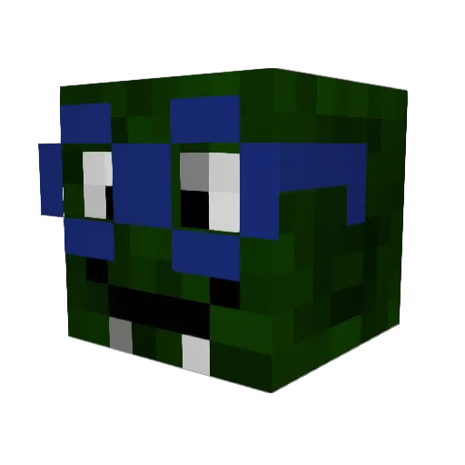 Kayden1000 Minecraft avatar head, 3D render