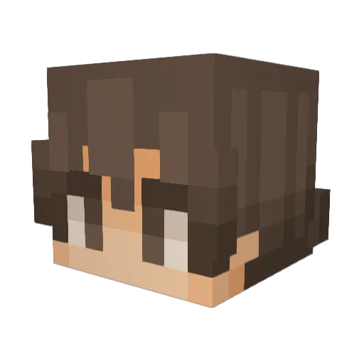 KaydenMC_ Minecraft avatar head, 3D render