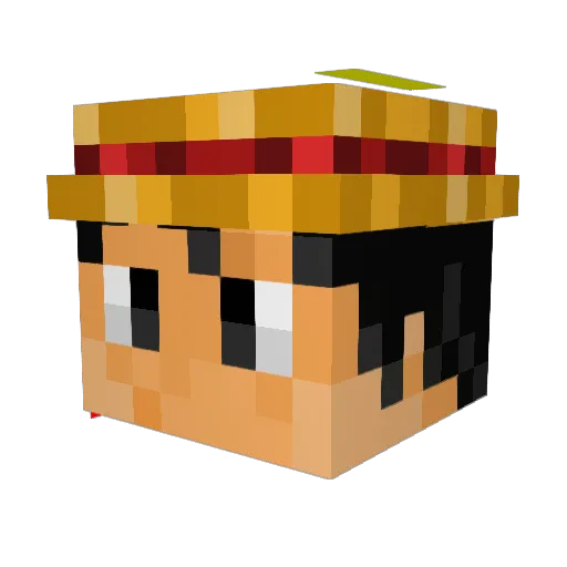 Kaydenthegoat Minecraft avatar head, 3D render