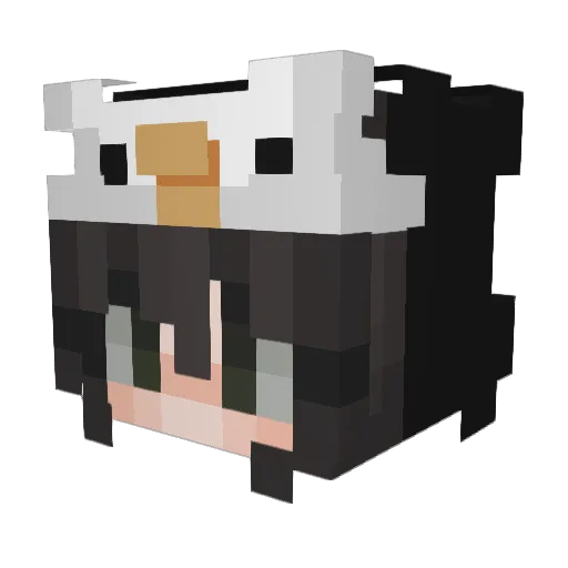KayeMart Minecraft avatar head, 3D render