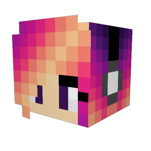 Kayel12 Minecraft avatar head, 3D render