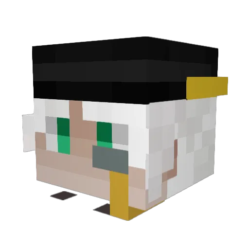 Kayes7 Minecraft avatar head, 3D render