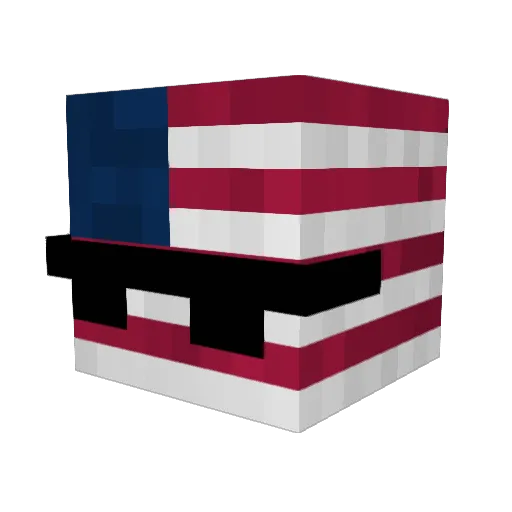 Kayferno Minecraft avatar head, 3D render