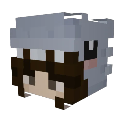 Kaygar28 Minecraft avatar head, 3D render