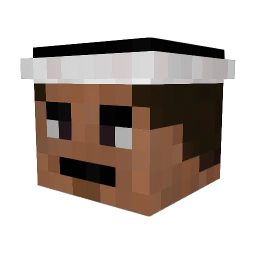 KayhoFerlim_ Minecraft avatar head, 3D render