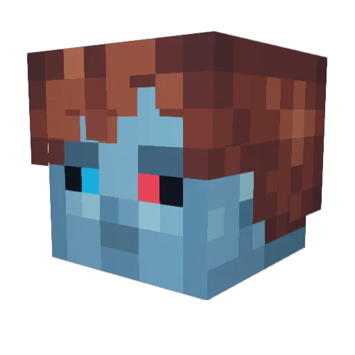 KayiTeon Minecraft avatar head, 3D render