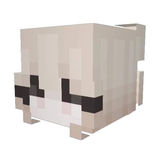 Kayiana Minecraft avatar head, 3D render