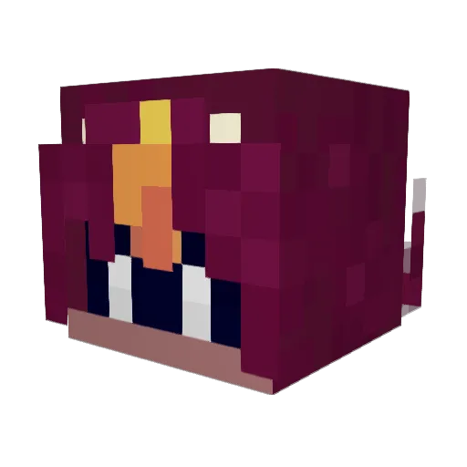 Kayjayo Minecraft avatar head, 3D render