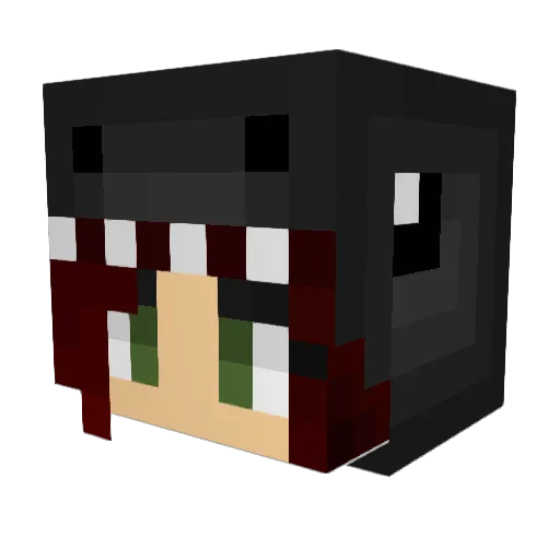 Kaykayleigh Minecraft avatar head, 3D render