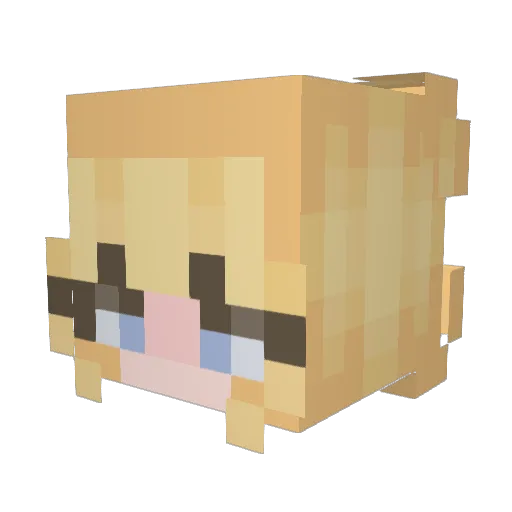 Kaykayno1 Minecraft avatar head, 3D render