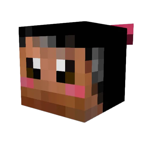 Kayko_W Minecraft avatar head, 3D render