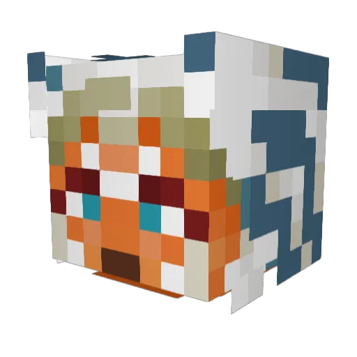 Kayla133 Minecraft avatar head, 3D render