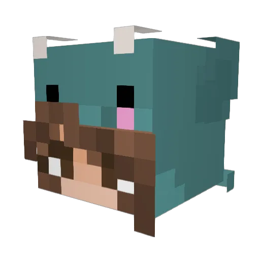 KaylaAura Minecraft avatar head, 3D render