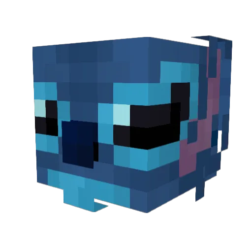 KaylaKawaii Minecraft avatar head, 3D render