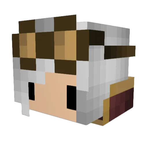 KaylaQuake Minecraft avatar head, 3D render