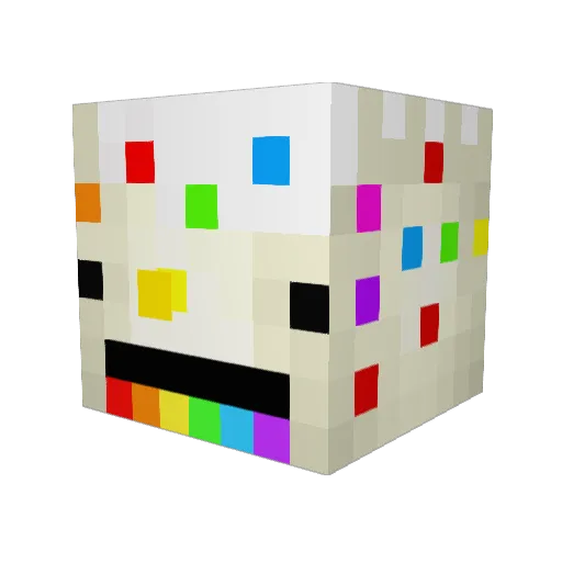 KaylaQuez Minecraft avatar head, 3D render