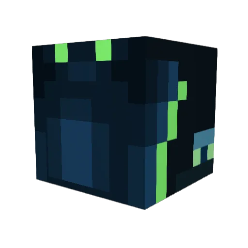 KaylaReds Minecraft avatar head, 3D render