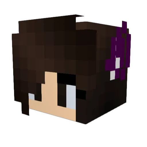 KaylaTheGamer_ Minecraft avatar head, 3D render