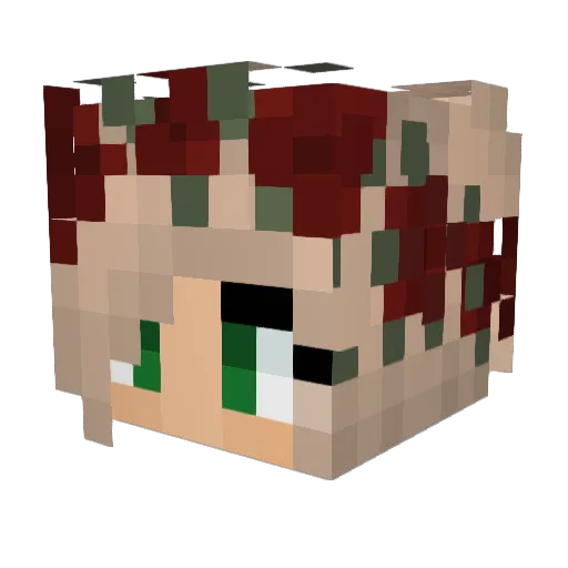 Kayla_22 Minecraft avatar head, 3D render