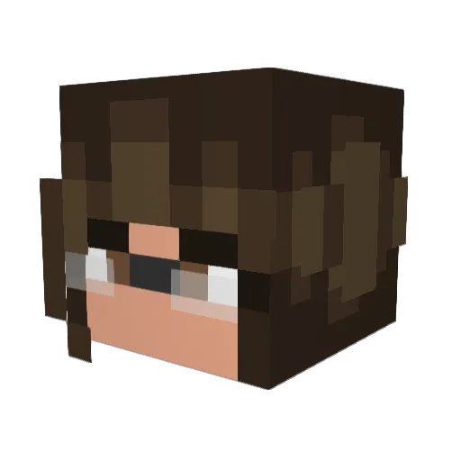 Kaylab1224 Minecraft avatar head, 3D render