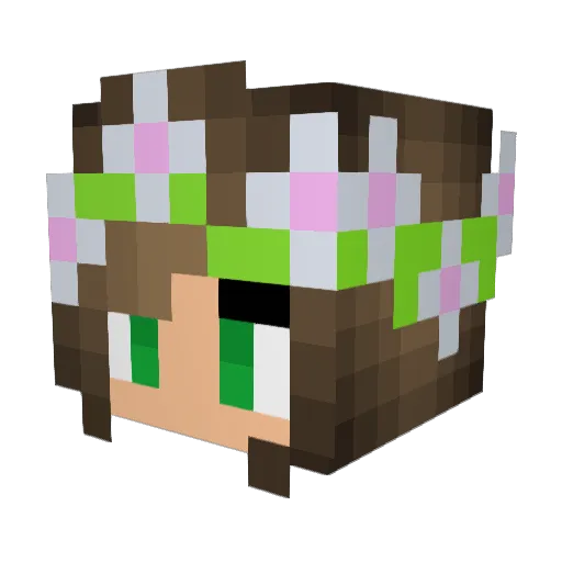 KaylahL17 Minecraft avatar head, 3D render