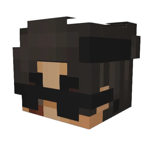 Kaylee678 Minecraft avatar head, 3D render