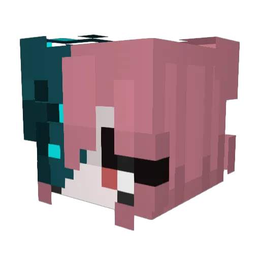 KayleeKO Minecraft avatar head, 3D render