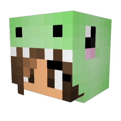 KayleeKiwiGaming Minecraft avatar head, 3D render