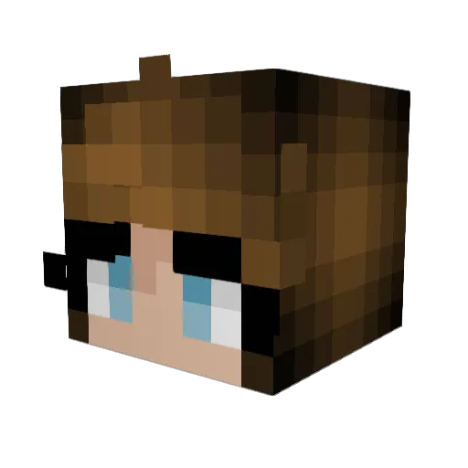 KayleeTheQueen Minecraft avatar head, 3D render