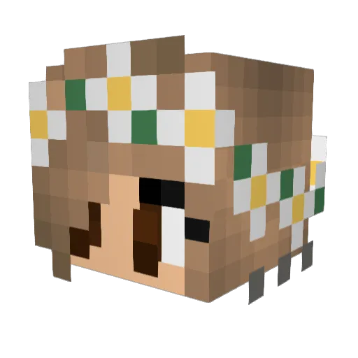 Kayleigh_1812 Minecraft avatar head, 3D render