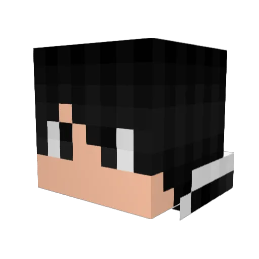 Kayleisbae Minecraft avatar head, 3D render