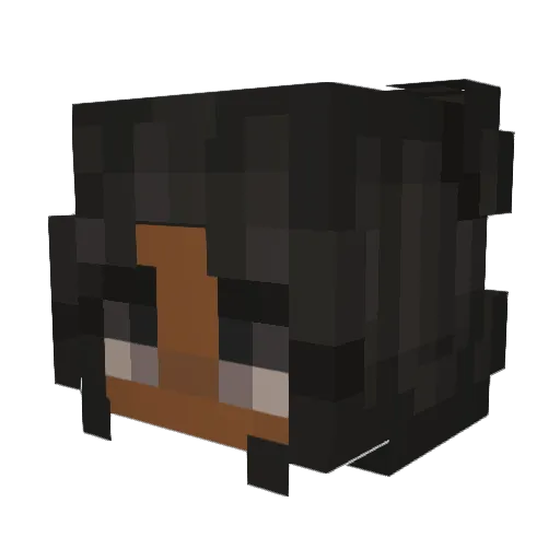 Kaylenia Minecraft avatar head, 3D render