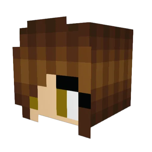 Kaylhine Minecraft avatar head, 3D render