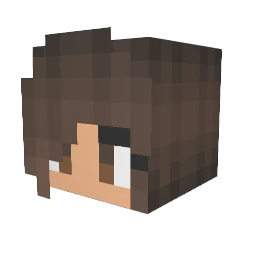 Kaylim12 Minecraft avatar head, 3D render
