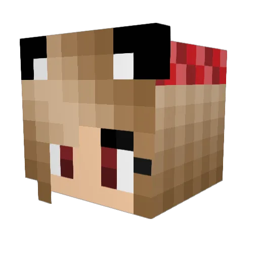 Kaylux Minecraft avatar head, 3D render